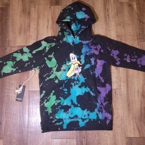 NWTS Bananas Monkey Tie-dye Hoodie/t170